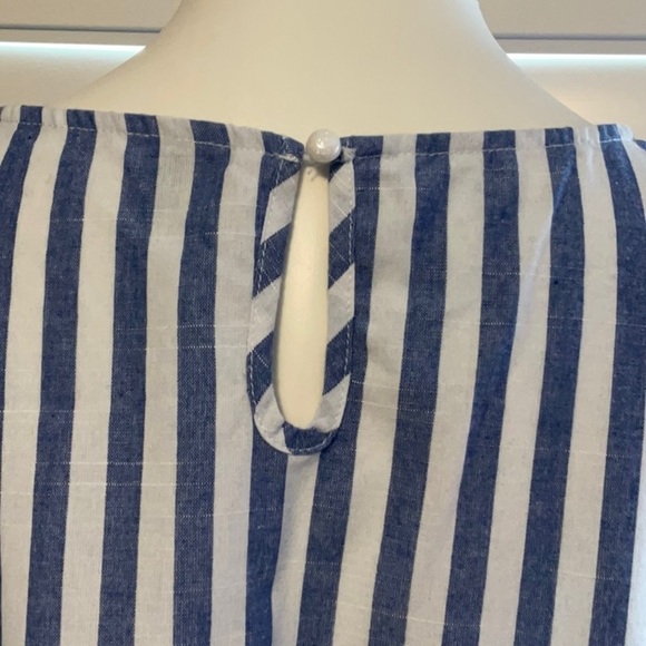 SHEIN Blue and White Striped Midi Dress - Picture 4 of 8